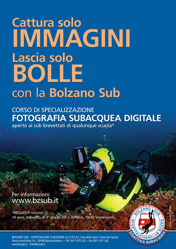 Corso di Specializzazione Fotografia Subacquea Digitale